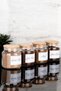 Set of 4 500ml Coffee Corner with Wooden Lid Dibek/Filter/Nescafe/Turkish Coffee Glass Jar with Labels - 3
