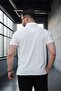 Lycra Knitted Half Zipper Polo Neck Men's T-Shirt - Ecru - 4