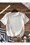 Star Leopard Printed White Oversize T-Shirt - 2