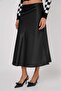 Big Dart High Waist Satin Skirt - 4