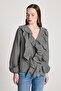 Esmee Ruffle Blouse Anthracite 29165 - 3