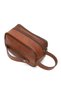 Men's Bracelet Belted Portfolio Clutch Shaving Cosmetic Handbag - Tan - 3