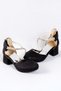 Girls' High Heel Shoes-Ankle Velcro, Easy Wear-Rhinestone, Glittery Children's Evening Dress Shoes