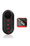 Fiat Compatible 500, Doblo, Fiorino, Punto, Ducato, Bravo, Panda Silicone Patterned Key Case (Red)
