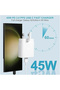 45W Fast USB C Power Adapter Plus Type C Cable 1M (White) - 5