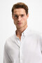 Risto Men's White Shirt with Fabric Collar and Cuffs That Minimizes the Need for Ironing after Washing - 4