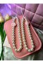 1 Pcs Pearl Model Heart or Flower Figure Very Stylish Gift Phone Charm, Keychain - 4