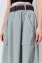 Women's Khaki Palaska Belted Gabardine Skirt with Front Pocket - 6