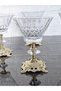 Vanillia Bowl & Magnolia Bowl & Ice Cream Bowl & Sugar Bowl Square Gold Cast with Stands - 6