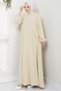 Eva Ayrobin Hijab Dress Cream Hm2454 - 5