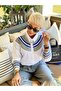 Women's Cotton Shirt with Knitted Collar Detail