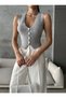4S Women's Striped Knitwear Vest - 7