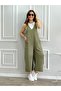 Front & Back V Neck Jumpsuit - 3