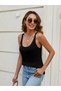 Women's Sleeveless U-Neck Sling Knitwear Blouse - 7