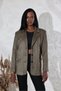 Hot Fashion Women's Mono Collar Nubuck Jacket - 4