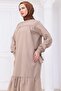 Robe Sleeve Tie Dress Beige Hm2081 - 6
