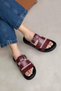 Toff Women's Buckle Detail Daily Comfort Slippers Claret Red - 3