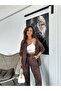 Exotic Asortic Women's Tie-Dye Patterned Premium Design Tunic Trousers Double Set - 4