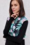 Patterned Lycra 2-Piece Zippered Hijab Swimsuit Set - 4