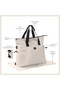 Mommy Diaper Bag w/ Changing Mat – Beige - 3
