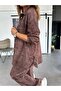 Exotic Asortic Women's Tie-Dye Patterned Premium Design Tunic Trousers Double Set - 5