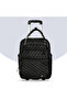 Trolley 17" Travel Bag - Black | 2-in-1 Handbag & Cabin Trolley - 3