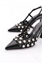 7091 Women's Stone Heeled Shoes - 4