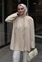 Valen Padded Shirt Jacket Cream - 6