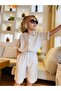 Sleeve Embroidered Shirt Shorts Linen Boys' Set - 5