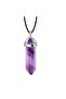 Natural Pandul Cut Stone Necklace with Rope Chain Bbk42 - 2