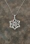 7 Chakra Stone Necklace with Flower Motif 236-C4 - 3