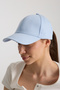 Women's Baby Blue Basic Adjustable Baseball Cap with Velcro Back - 5