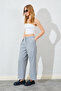 Kermersiz Double Pleated Polyviscon Trousers - Gray |   Ek100661687 - 3
