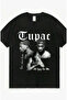 2PAC TUPAC تي شيرت مطبوع باللون الأبيض - 2