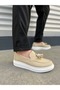 Jy154 Blaze Laceless Tasseled Suede Men's Casual Sports Classic Shoes Sbt - Cream