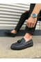 Jy153 Bloom Laceless Tasseled Skin Men's Casual Sports Classic Shoes Cst - Black - 3