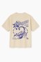 Beige Color Oversize Stingers Scorpion Printed Unisex T-Shirt T-Shirt