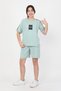 Girl's Summer Sports T-Shirt Capri Suit - 3