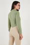 Cotton Blend Slim Fit Long Sleeve Crop Shirt Shirt 6777336 - 6
