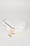 Women's Hazer White 3 Compartment Lined Faux Leather Adjustable Strap Zipper Closure Hand and Shoulder Bag - 4