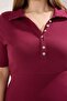 Plum Camisole Knitted Plus Size Dress - 3