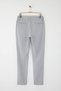 Light Grey Slim Fit Waist Binding Detail Elastic Fabric Woven Pants Tmnaw25Pl00027 - 9