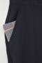 Lacivert Slim Fit Beli Bağlama Detaylı Lastikli Kumaş Dokuma Pantolon TMNAW25PL00027 - 8