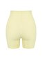 Sarı Toparlayıcı Örme Spor Şort/Kısa Tayt TWOSS21SR0545 - 6