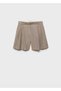 Striped Fabric Bermuda Shorts - 3