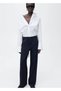 Straight-Cut Chalk Striped Trousers - 2