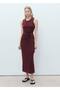 Cotton Knot Detailed Midi Dress - 2