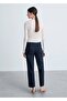 Straight Cut Trousers with Jewelled Buttons - 4