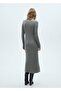 Perkins Collar A-Line Knitwear Dress - 4