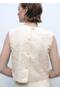 Textured cropped blouse - 4